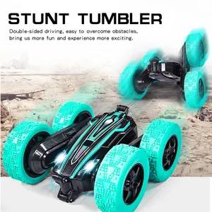 Kids Hand Gesture Sensing RC Car 360 Rotating Double-sided Remote Control Swing Arm Car Toys RC Hobby Stunt Car For children