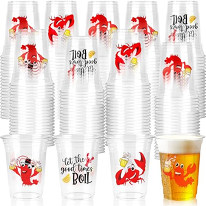 Custom Logo Printed Disposable Single Wall PET <b>Plastic</b> <b>Cups</b> with Lids and Straws for Ice Coffee & Cold Beverages - Product Image 3