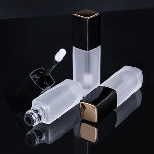 Envase cosmético vacío de vidrio mate esmerilado de <span class=keywords><strong>4ml</strong></span>, tubos de brillo de labios líquido para pestañas, lápiz labial recargable/tarros de bálsamo labial de plástico - Product Image 3