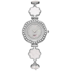 Reloj para estudiante con adornos de diamantes de imitación en forma de girasol, estilo preppy, decoración de esfera pequeña y sujetador extraíble fácil de usar. - Product Image 3