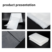 Sac sous vide plat transparent Shibairun en PE, grand format, thermoscellable, étanche à l'eau et à l'humidité, pour le rangement domestique et des matelas