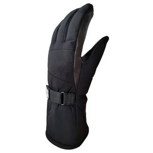 Gants de ski coupe-vent en cuir de haute qualité, chauds et personnalisés - Product Image 2