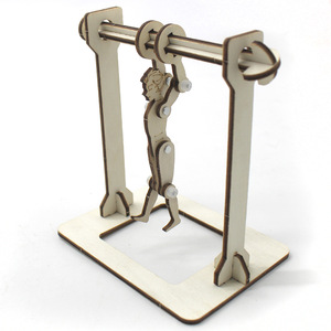 Kit d'éducation scientifique avec modèle de gymnaste en bois, jouet d'expérimentation physique à fonctionnement manuel pour enfants de 7 à 9 ans - Product Image 3