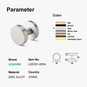 儿童锌合金圆形门把手室内木制门把手现代浴室门锁把手 - Product Image 2