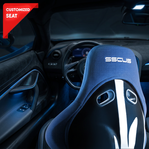 Siège baquet complet en FRP et tissu de qualité automobile SSCUS Motorsport |   Modèle Monza 424 |   Coque légère haute résistance |   Malaisie - Product Image 1
