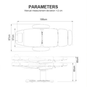 Sillón Eléctrico de 4 Motores para Estética Cosmética Salón de Belleza Spa Pestañas Tratamientos Faciales Dermatología y Mesa de Masaje - Product Image 2