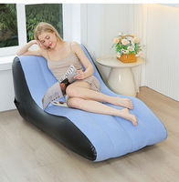 Fauteuil de salon moderne et minimaliste pour couples, canapé gonflable portable, siège d'extérieur, lit de jour imperméable pour la maison, en PVC écologique
