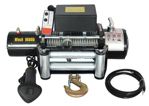 Mini <span class=keywords><strong>cabrestante</strong></span> eléctrico <span class=keywords><strong>4x4</strong></span> aprobado por la CE para ATV/UTV, elevador portátil de 12000 libras, 12V, Motor de CC, polipasto de acero para vehículos, cuerda de alambre automática de 24V - Product Image 3