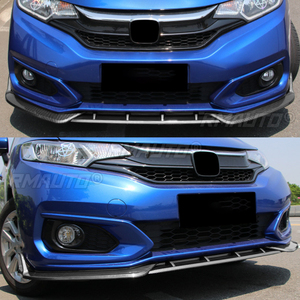 Lame de pare-chocs avant, spoiler, déflecteur, protection, garniture décorative, kit carrosserie, diffuseur, couvercle pour Honda Fit Jazz 2018-2020 - Product Image 6