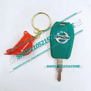 Nouvelle <span class=keywords><strong>clé</strong></span> universelle de démarrage, d'ouverture de <span class=keywords><strong>porte</strong></span> et d'allumage, adaptée aux excavatrices Hitachi H800, avec <span class=keywords><strong>porte</strong></span>-clés en forme de godet - Product Image 2