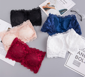 Thả vận chuyển trở lại gần <span class=keywords><strong>3</strong></span> móc vest áo ngực liền mạch Ống Top cô gái nhỏ trong ren áo ngực cô gái ngọt ngào Ống Top cho dưới áo ngực - Product Image 1