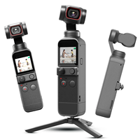 Harga Terjangkau 95% Baru Kamera Genggam Bekas Pocket 2 4K 60fps Video Putih Berawan / Hitam Klasik Portabel untuk Vlog Perjalanan