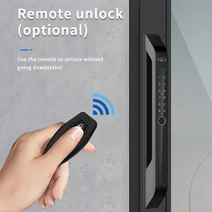 Tuya WIFI App di alta sicurezza completamente automatica Smart Lock biometrico impronta digitale automatica Smart Lock Phone argento Basic Cloud