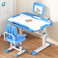 Ensemble table et chaise d'étude en bois pour enfants, bureau et chaise réglables en hauteur pour enfants, mobilier d'étude à domicile pour chambre à coucher