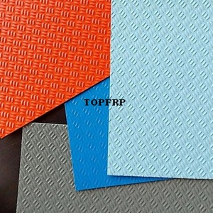 Plaque en fibre de verre FRP à motif antidérapant, enduite de gel, ignifuge, résistante au vieillissement et isolante - Product Image 2