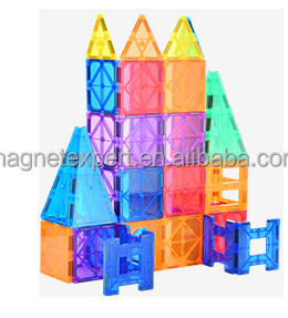 Giá tốt an toàn ABS nhựa Xây Dựng Bộ 3D gạch từ tính cho trẻ em vui vẻ học tập miếng lớn với multishapes - Product Image 3