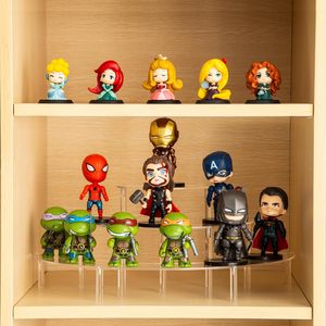 Exhibidores Acrílicos HENERA de 3 Niveles, Transparentes, Estilo Moderno, Fácil Montaje, para Cupcakes, Perfumes, <span class=keywords><strong>Amiibo</strong></span>, Figuras y Organización - Product Image 3