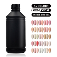 Pour RONIKI vente en gros gel UV soak-off pour ongles avec base en caoutchouc sans hema 15ml couche de base pour ongles de marque privée