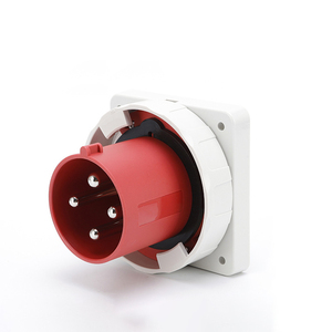 FALIANG Spina Elettrica Industriale di Alta Gamma 16A-32A-63A-125A IP67 in Ottone e Plastica 3P 4P 5P Rossa 380V per Uso Ospedaliero Impermeabile da Pannello - Product Image 1