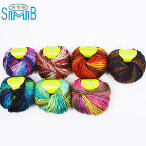 SMB FY-HB9114 nouveauté laine fil usine smb meilleure vente qualité laine acrylique fantaisie tricot gros fil - Product Image 3