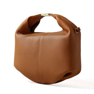 Grossiste Cuir Fleur Sac Seau Femme Sangle Nœud Unique Géométrique Doux Toucher Bandoulière Tote OEM Logo Usine Direct - Product Image 4