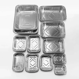 Laixindisposable nhôm thực phẩm Khay nhôm lá phục vụ phục vụ phục vụ khay takeaways - Product Image 1