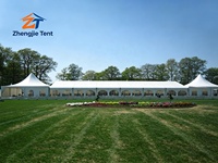 Tenda Aluminium Struktur Kombinasi Khusus dengan Penutup PVC Tahan Air dan Angin untuk Pesta Pernikahan, Aula Pameran