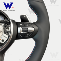 Volant sport en cuir pleine fleur pour BMW M3 M4 M5 M6 F30 F10 F15 F36 F20 F22 E71 E81 E82 E84 E87 E90 E91 E92 X1 X2 X3 X4 X5 X6