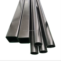 Tube carré télescopique en fibre de carbone de 25 mm, tige en fibre de carbone pour drone, cadre robotique