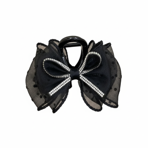 Vendita calda di tendenza fasce elastiche di moda per ragazze con perline di perle di pizzo peluche coda di cavallo all'ingrosso - Product Image 2