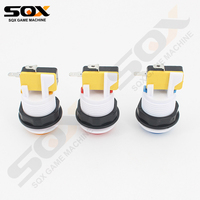 SQX SQX-TOKEN-2 Bouton poussoir sans fil argenté de style américain avec Wi-Fi pour machines de jeux d'arcade (anglais)