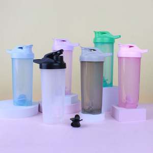 Personalizar logotipo portátil Protien Shaker botella de agua más frío transparente aislado deportes botella de agua portador - Product Image 6