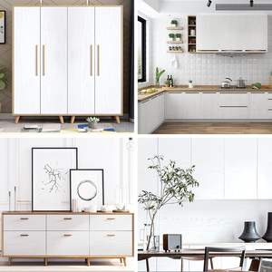 Papier peint en bois à peler et à coller, auto-adhésif, papier peint en noyer brun, film vinyle décoratif, facile à nettoyer, revêtement mural amovible - Product Image 4