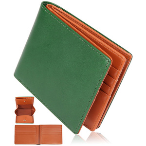 Japanese Style Genuine Leather <b>Wallet</b> <b>Men</b> <b>RFID</b> Anti Theft Design Multiple Card Slots Large Coin Pocket Everyday Use Solid Color - Product Image 1