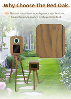 Photomaton Offre Spéciale pour iPad 12.9 "avec support d'imprimante en bois et écran tactile arrière 15.6"