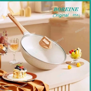 ชุดเครื่องครัวกระทะก้นลึกสีเบจสีเบจไม่ติดกระทะร้านอาหารทันสมัย - Product Image 2