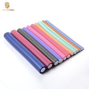 10 pièces/sac Rouleaux à cheveux en mousse de caoutchouc tendance, rouleaux flexibles, bigoudis sans chaleur, éponge en mousse de caoutchouc, rouleaux à cheveux DIY pour la coiffure - Product Image 1