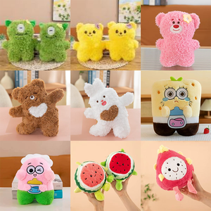 Jouets mignons en forme de pastèque, personnalisables ODM, super doux, en peluche longue, petite taille, animaux en peluche, coton PP, maille, anniversaire, anti-stress - Product Image 3