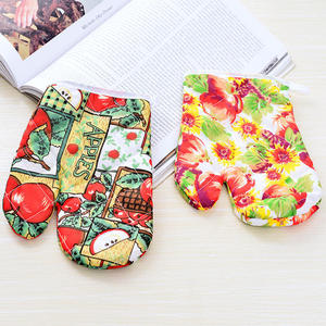 Guantes de Cocina de Algodón Estampados Coloridos, Guantes Resistentes al Calor para Horno de Microondas, Guantes de Protección Térmica para Barbacoa, Fabricante Mayorista - Product Image 4