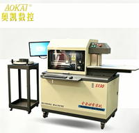 Machine de cintrage de lettres en acier inoxydable et aluminium CNC automatique de haute précision AOKAI, contrôlée par PLC, avec moteur pour signalétique