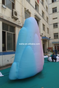 巨大なLEDライトアップ式氷山型カスタムロゴ入り山型小道具、イベント広告/フェスティバルショー用氷河小道具 - Product Image 4