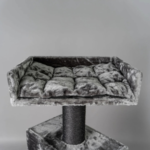 Lớn Maine Coon mèo cây với bền sisal gãi bài viết rộng rãi phòng chờ ấm cúng Playhouse nhiệm vụ nặng nề tối màu xám mèo tháp - Product Image 3