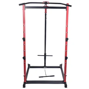 2024 Novo Squat ginásio rack com sistema de puxar para baixo Power Rack Full Home Gym Equipment