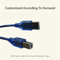 Câble d'imprimante USB 3.0 personnalisé DC USB-CP1H, mâle B vers mâle, câble de signal haute vitesse pour équipement de scanner industriel, assemblage de connexion
