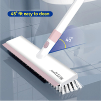 Nouveau chaud salle de bain mur sol brosse longue poignée douche carrelage outil de nettoyage