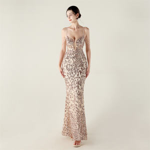 33371 #<span class=keywords><strong>2025</strong></span> Новое поступление, внешняя торговля, вышивка кристаллами блестками, официальная красная ковровая дорожка, свадебное и банкетное вечернее платье - Product Image 4