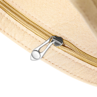 Tas Organizer Kosmetik Mewah, Tempat Penyimpanan Makeup dari Bahan Felt untuk Tas Tangan
