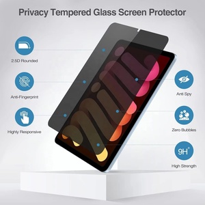 Protetor de Tela de Privacidade 2.5D 9H para iPad Mini 7 A17 Pro 7ª Geração 2024, Vidro Temperado Mini 6ª Geração 8.3 Polegadas, Anti-Espião, Anti-Risco, OEM ODM - Product Image 5