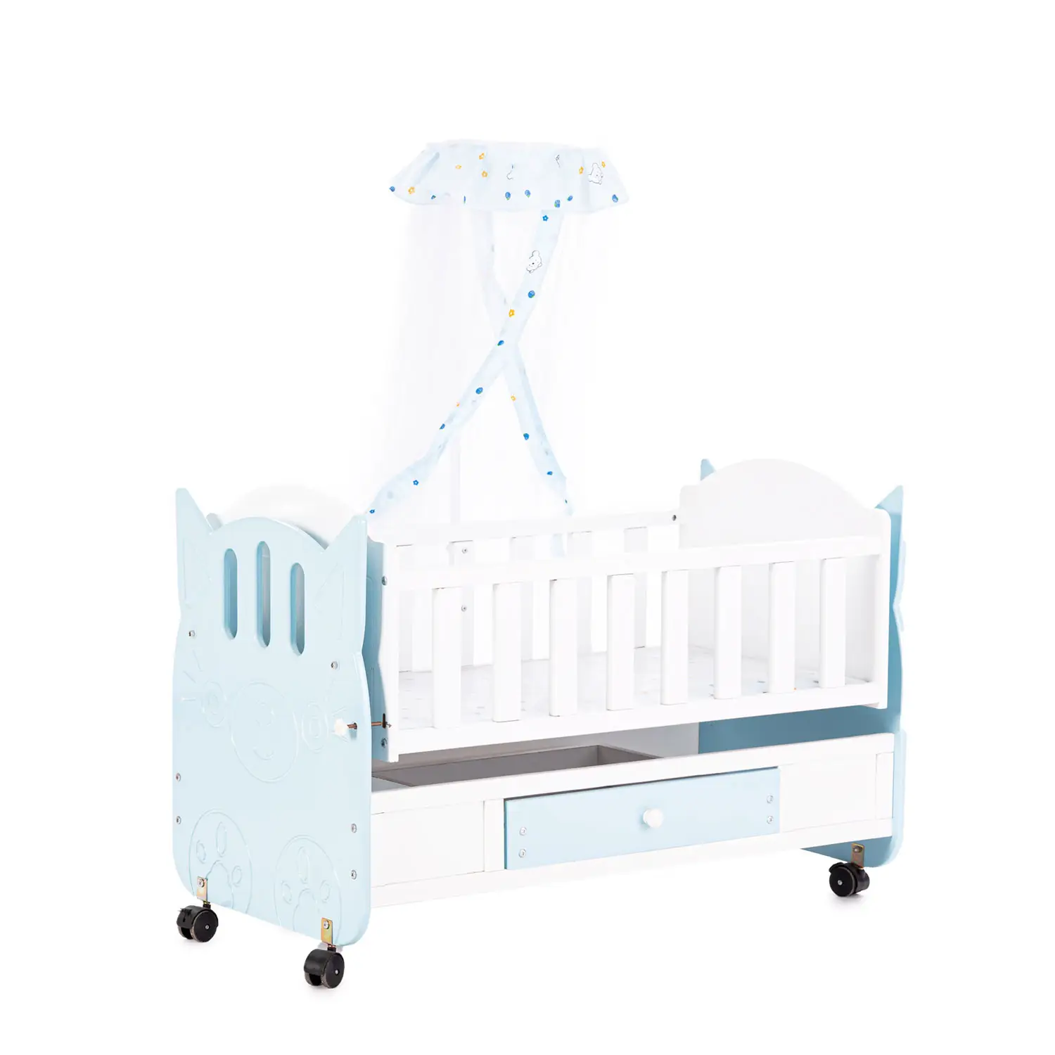 좋은 품질 아기 침대 침대 단단한 나무 아기 침대 가격 스윙 침대 요람 모기장