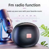 Mini haut-parleur portable T11 TWS pour son extérieur sans fil 5.0 avec boîtier en plastique et radio FM